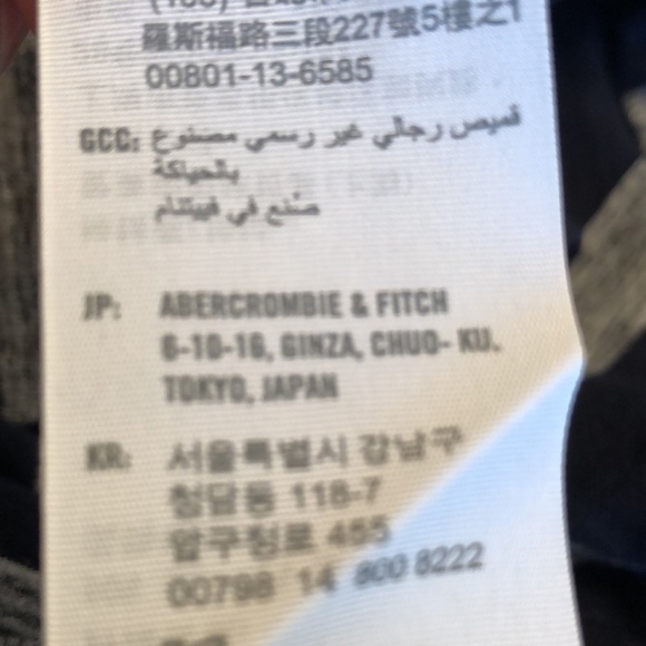 ABERCROMBIE & FITCH Long Sleeve Stripe Muscle Fit Polo - Picture 7 of 8